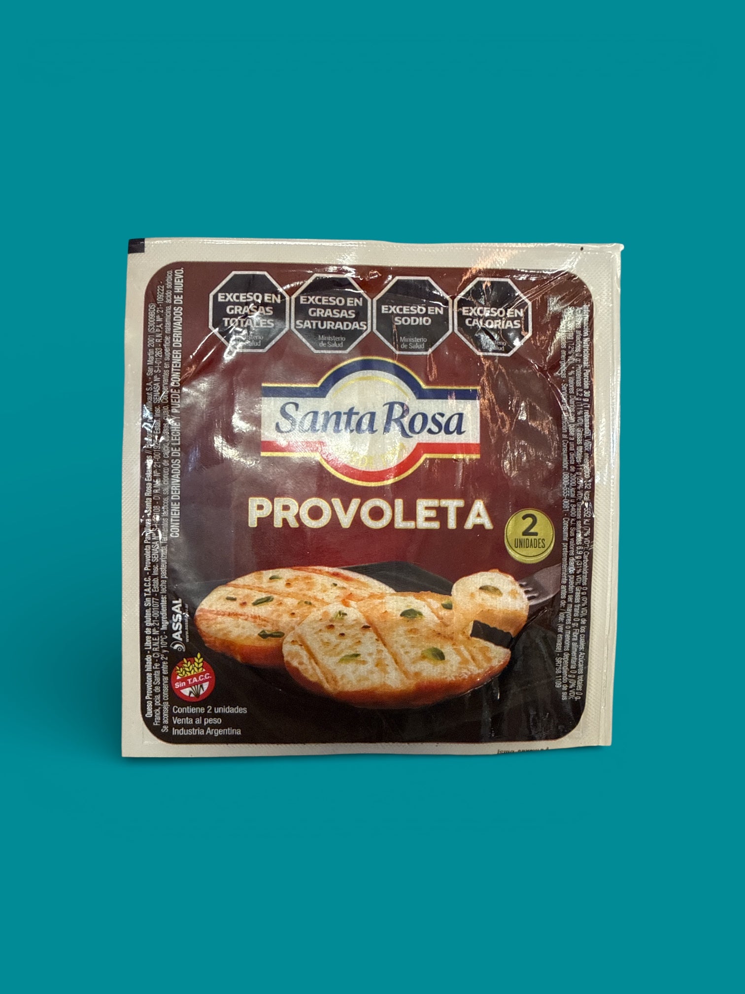 Santa Rosa - Provoleta cheese plain, 0.66 lbs, Single piece