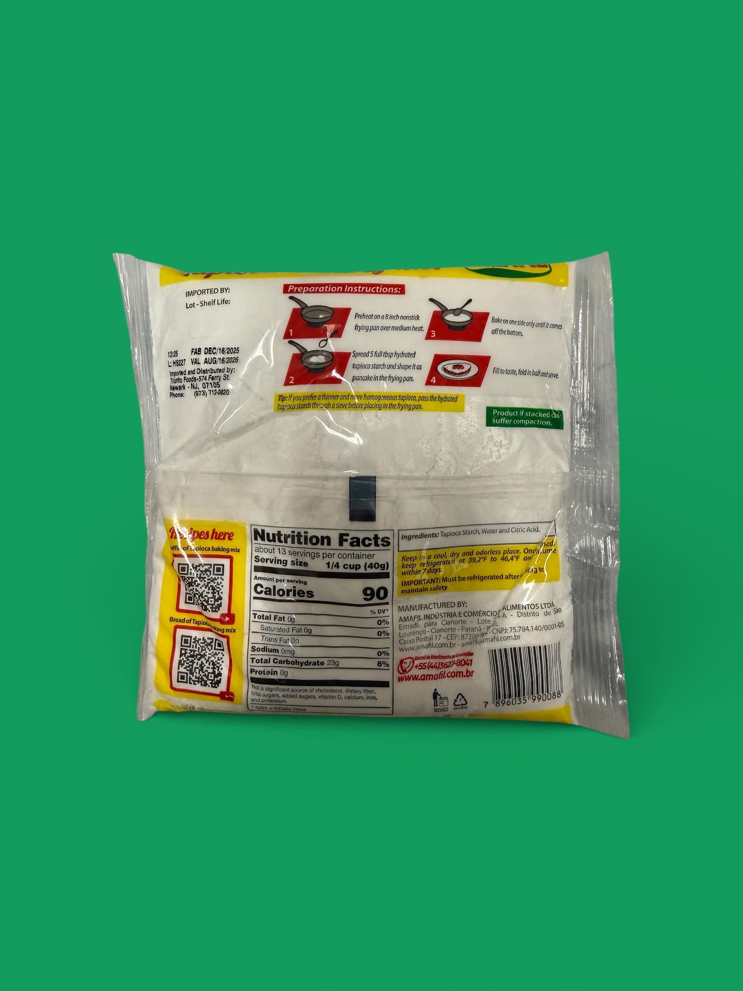 Amafil - Tapioca Hidratada, 500 grs, Single Bag
