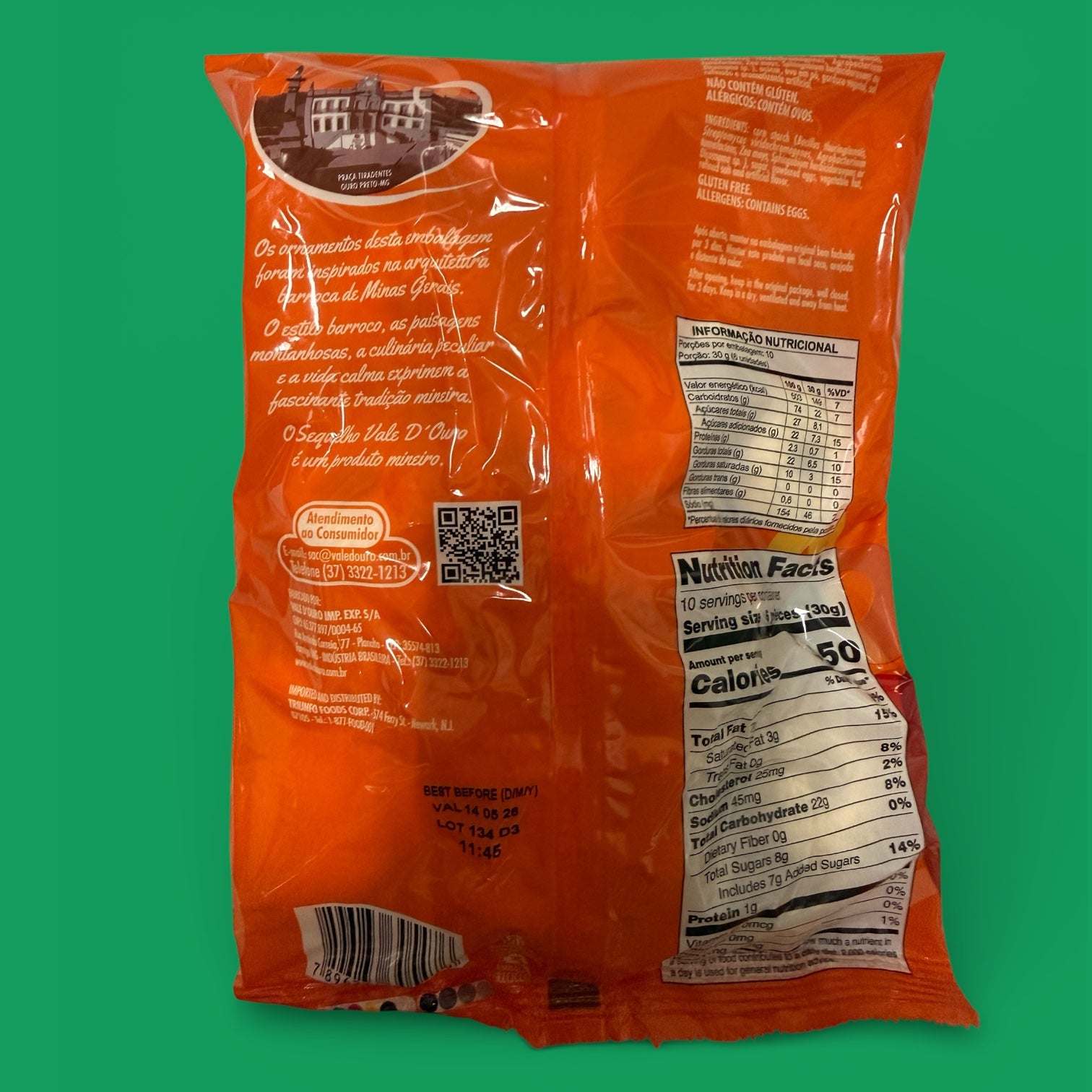 Vale D'ouro - Sequilhos de Laranja, 350gr, Single Bag