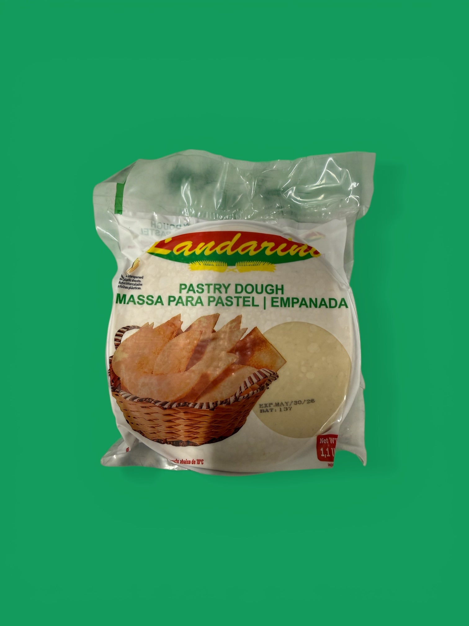 Landarini- Massa de Pastel Disco, 500 g, Single Pack