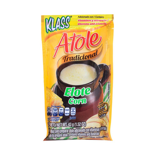 Klass - Atole elote, 1.52 oz, single pouch