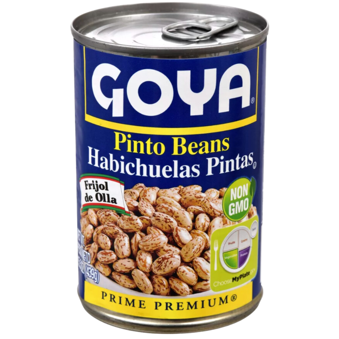 "Organic Goya Pinto Beans - 15.5 oz Single Can - Rich & Flavorful Beans for Your Favorite Recipes"