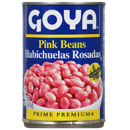 "Delicious and nutritious Goya Pink Beans in a 15.5 oz can - perfect for a hearty meal. Buy our single can today and enjoy the rich flavor and health benefits of our top-quality beans. Order now and satisfy your taste buds with Goya!"