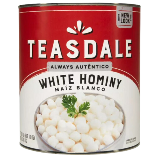 Teasdale, White Hominy, 10 lbs Canned