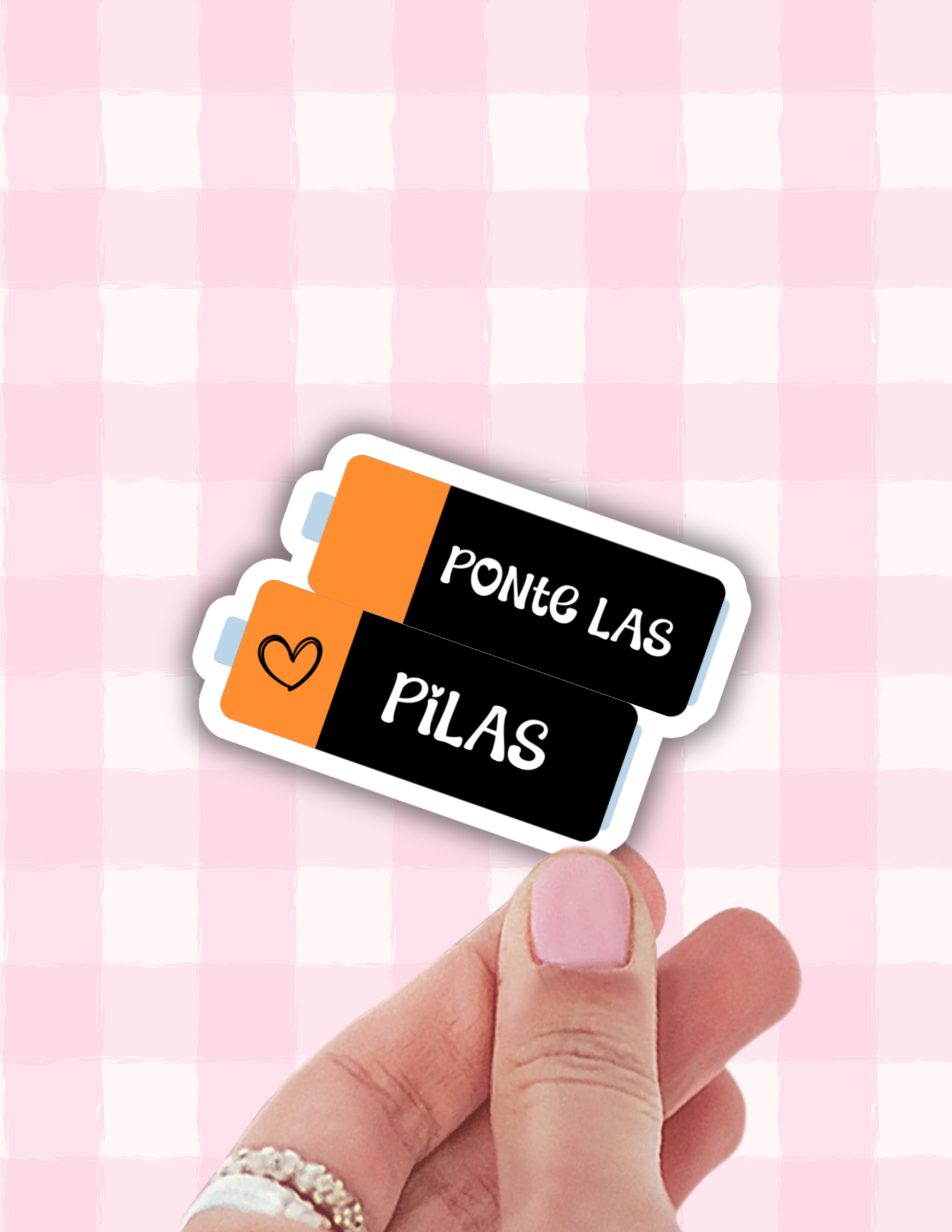 Lalatina Shop - Ponte las pilas latina vinyl sticker,spanish decals