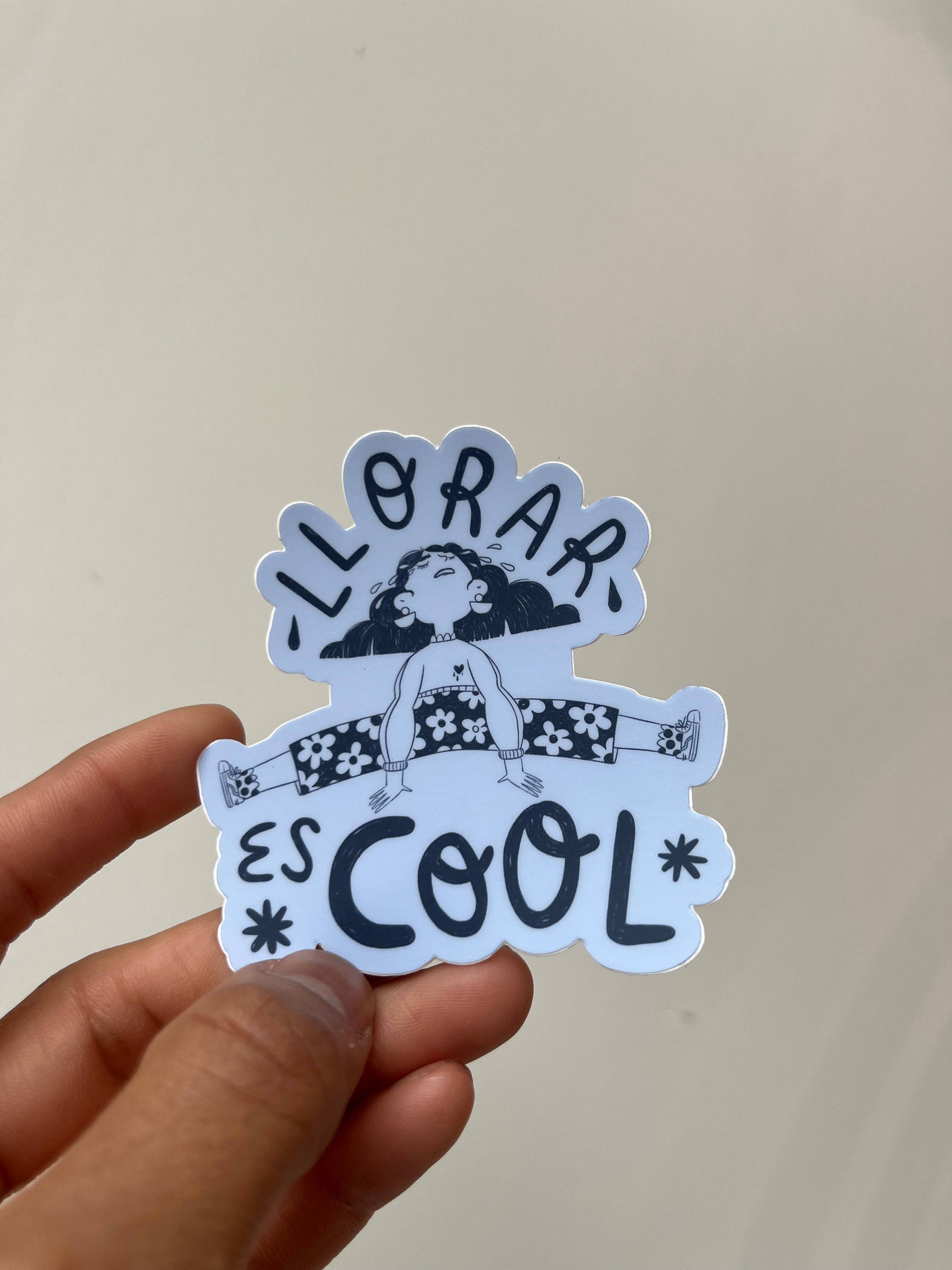 Jen Zeano Designs - Llorar Es Cool Sticker