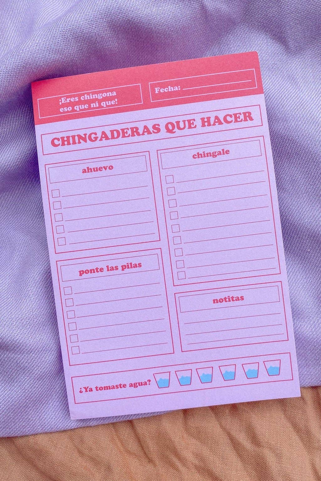 Jen Zeano Designs - Chingaderas Que Hacer NotePad