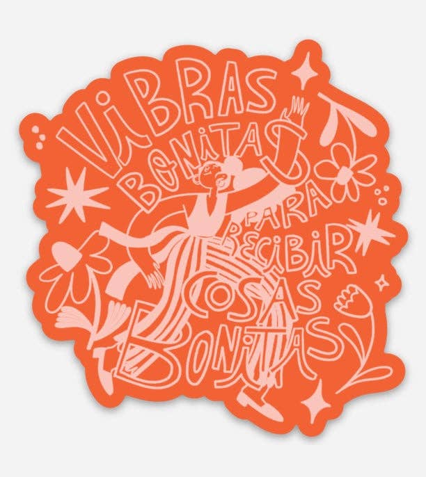 Jen Zeano Designs - Vibras Bonitas Sticker