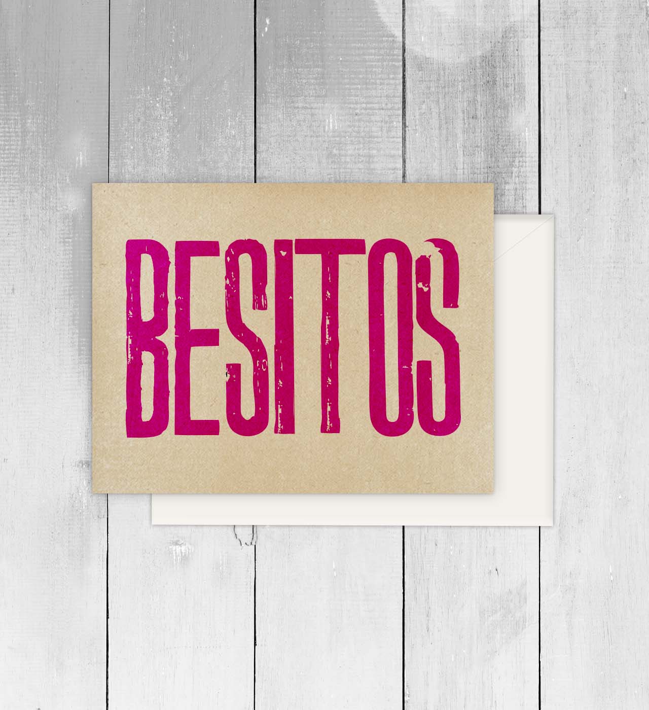 Viva Greetings - Besitos Spanish Greeting Card