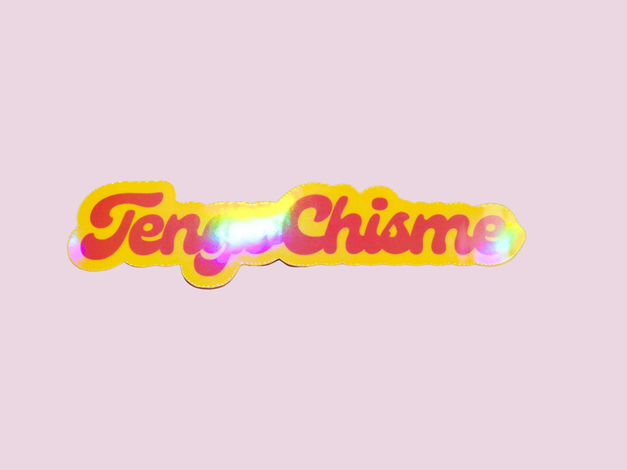 Espyz Studio - Tengo Chisme Sticker - Latina Holographic Sticker - Kindle