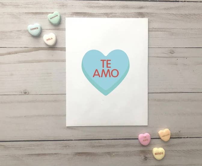 Viva Greetings - Te Amo Love Spanish Greeting Card