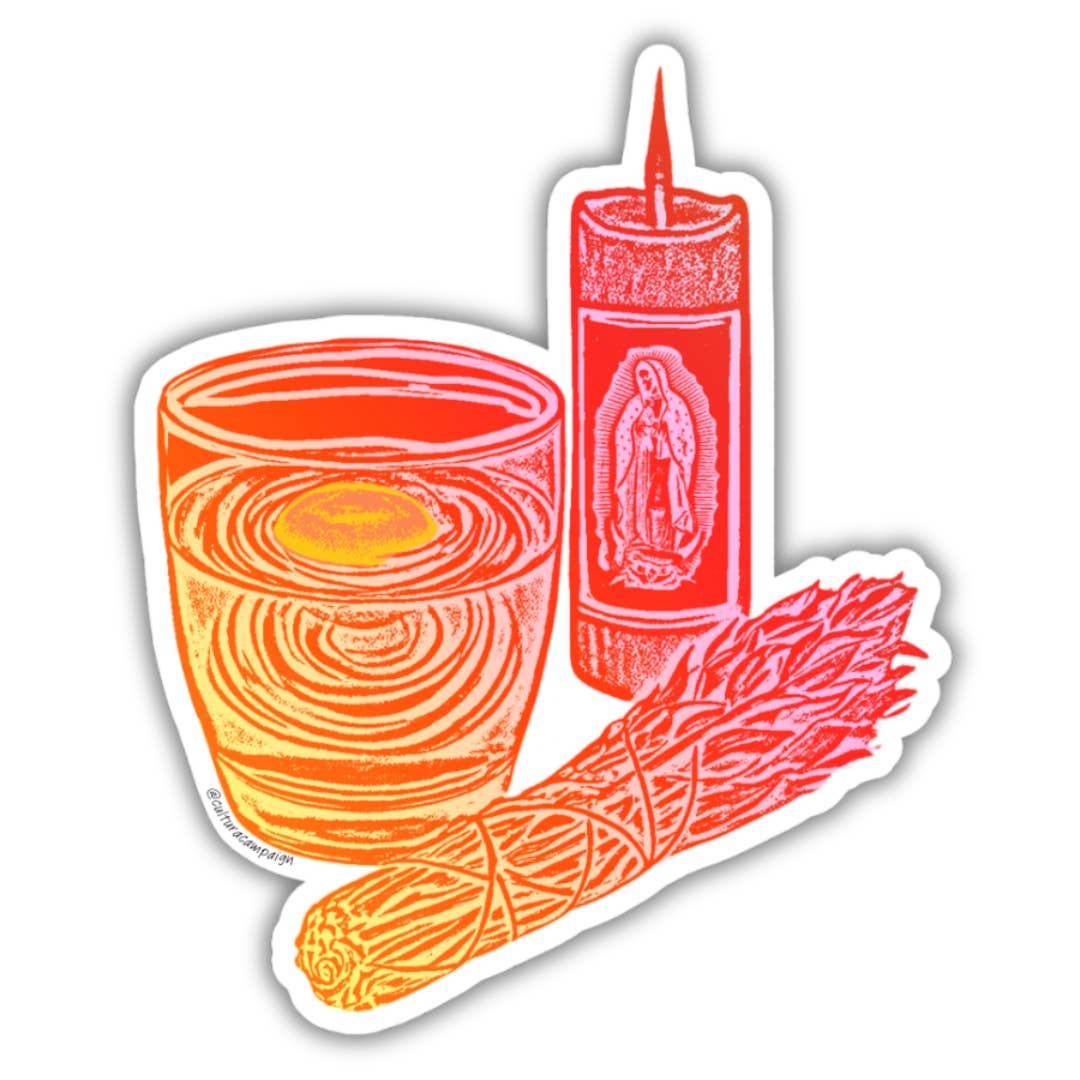 Cultura Campaign - Pink & Orange Limpia Sticker