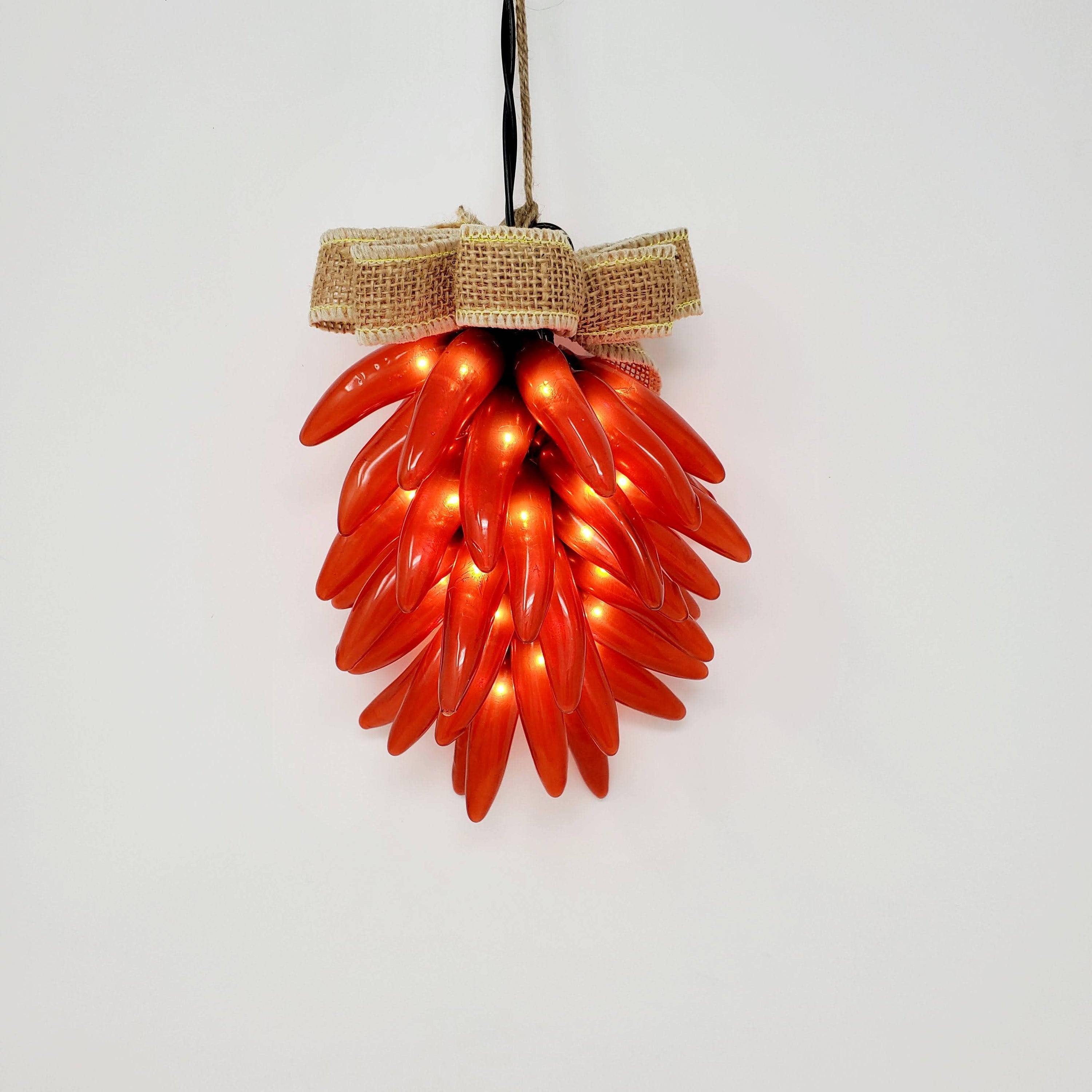 More Than Christmas, Inc - Chile Pepper Lighted Rista - 35 Lights - Red