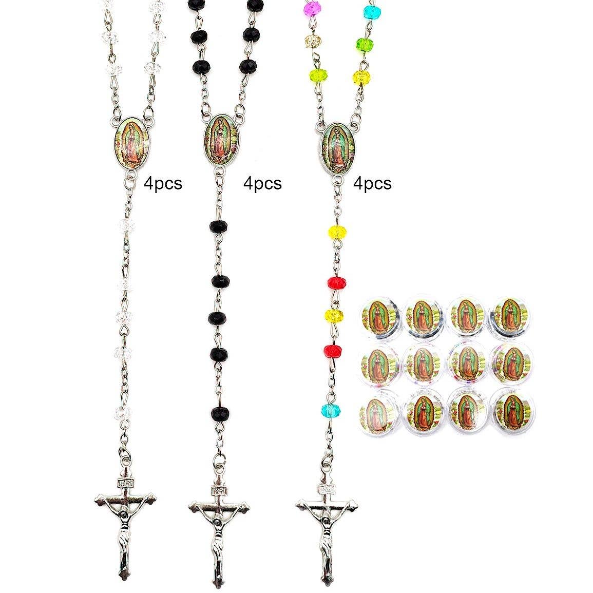 Diacly - Religious Rosary Bracelet with Crucifix and Virges