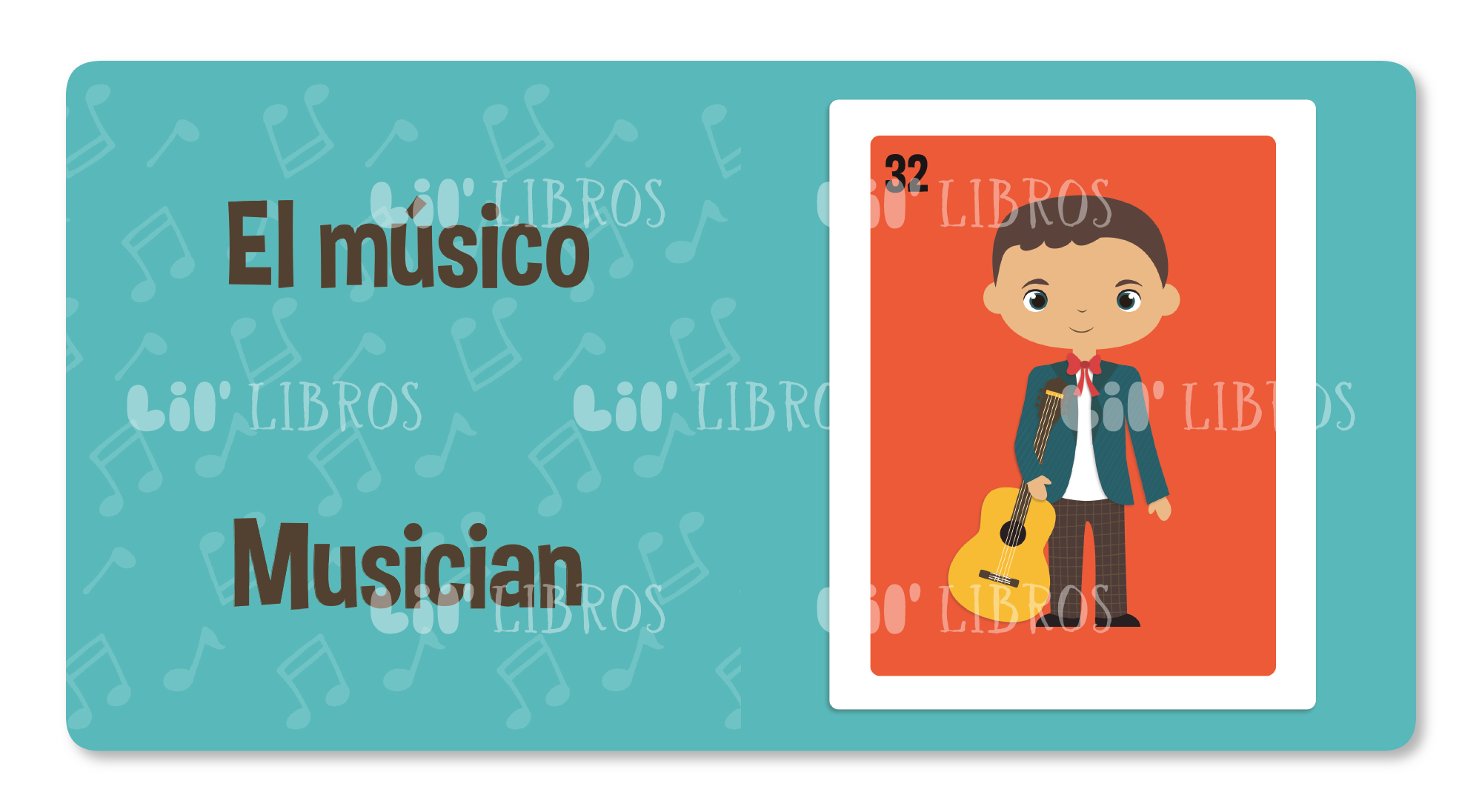 Lil' Libros ~ Bilingual Children's Books & Games - Loteria: More First Words / Más primeras palabras (Bilingual: English and Spanish)