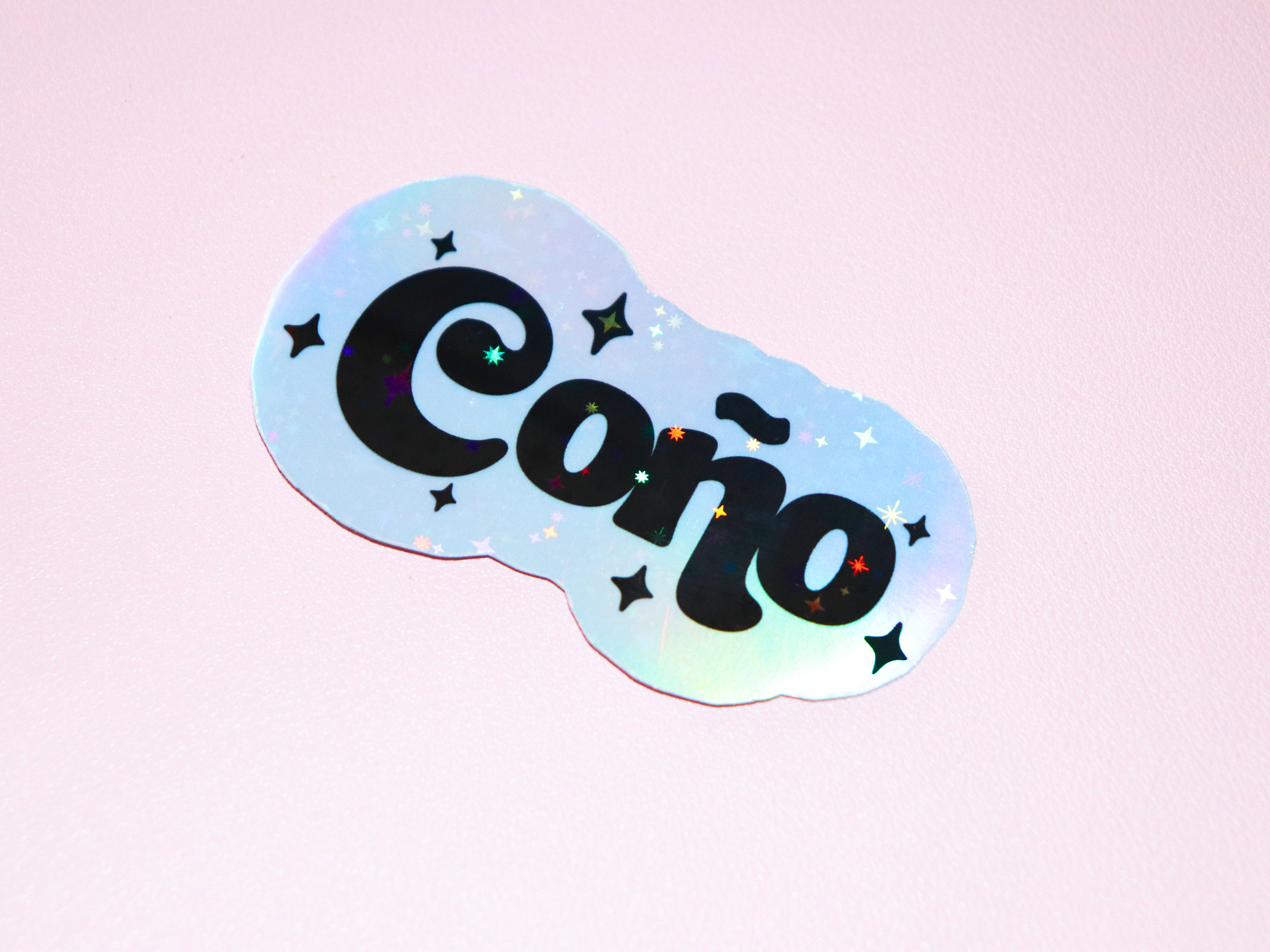 Espyz Studio - Coño Holographic Sticker - Funny Spanish - Puerto Rican
