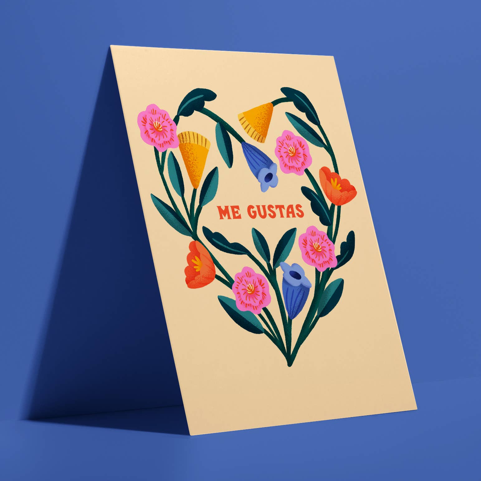 Ana Peake - Me Gustas Spanish Valentine's Day Card