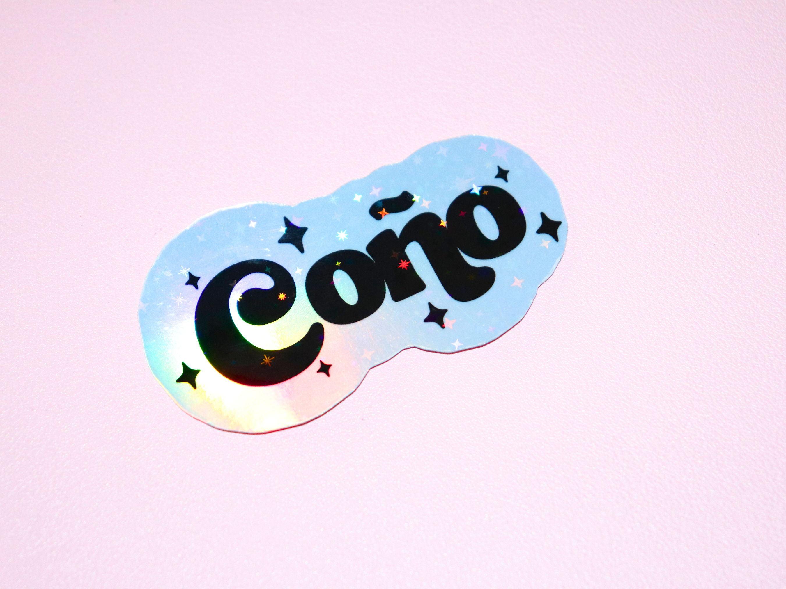 Espyz Studio - Coño Holographic Sticker - Funny Spanish - Puerto Rican