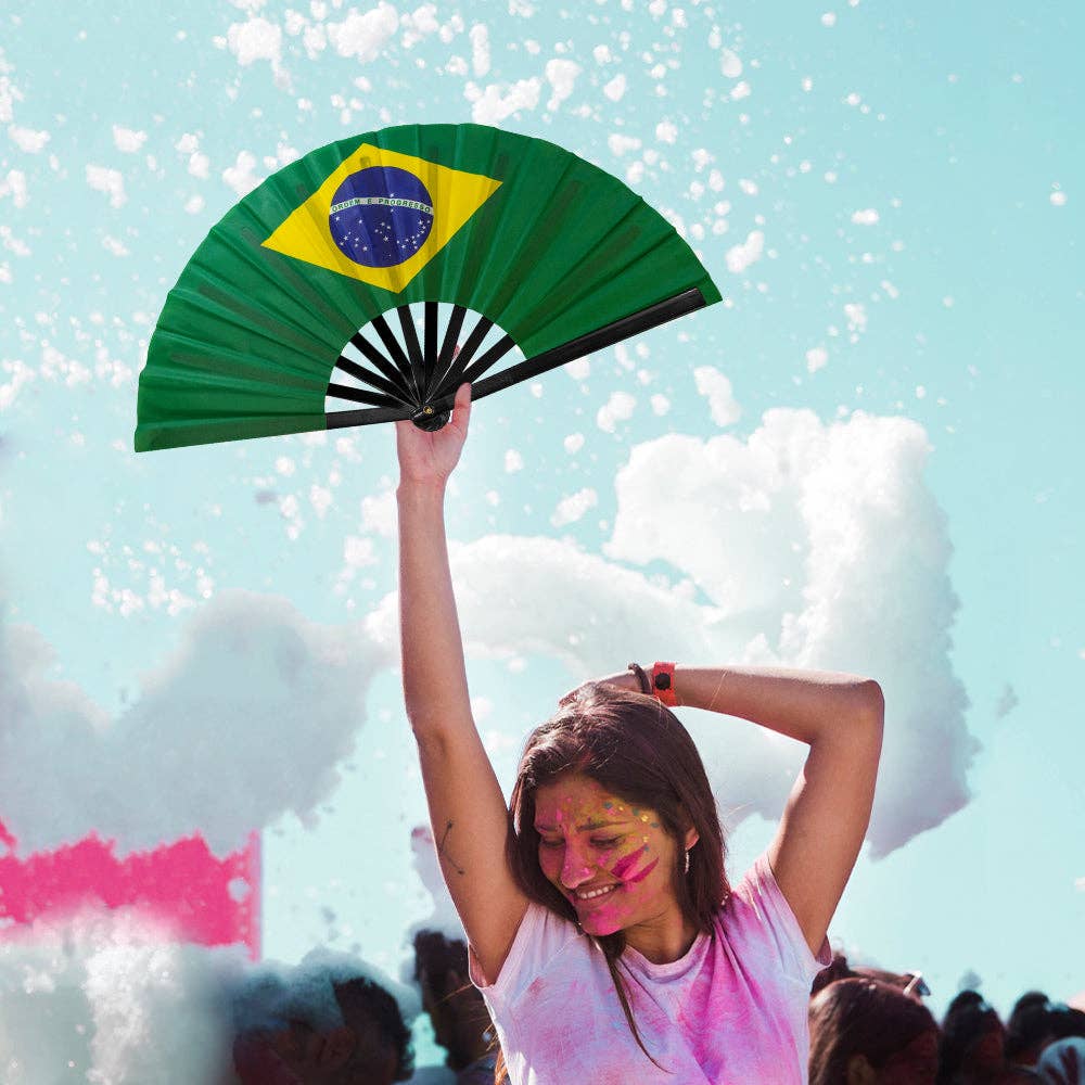 Flags Importer - Brazil X-Large Hand Fan