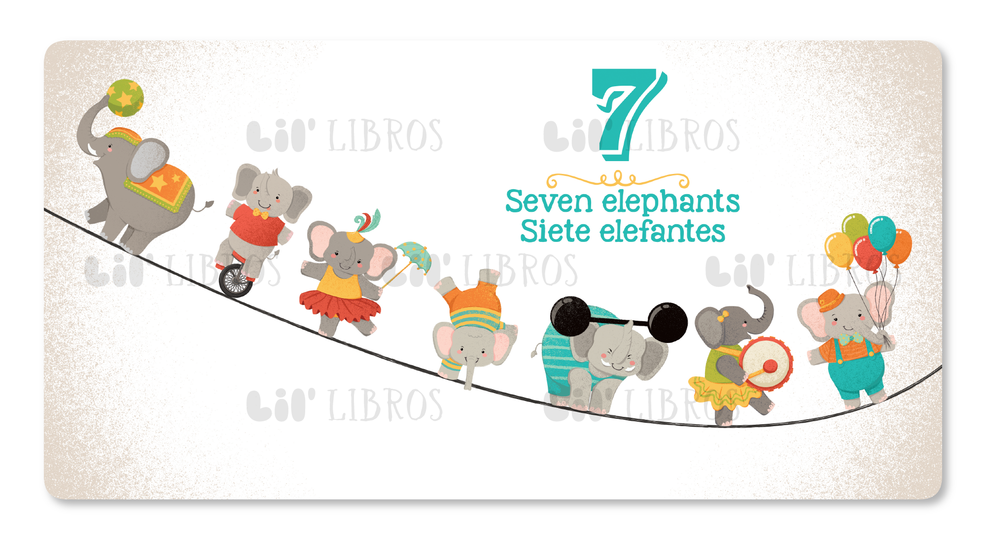 Lil' Libros ~ Bilingual Children's Books & Games - Elefante: Numbers / Números (Bilingual: English and Spanish)