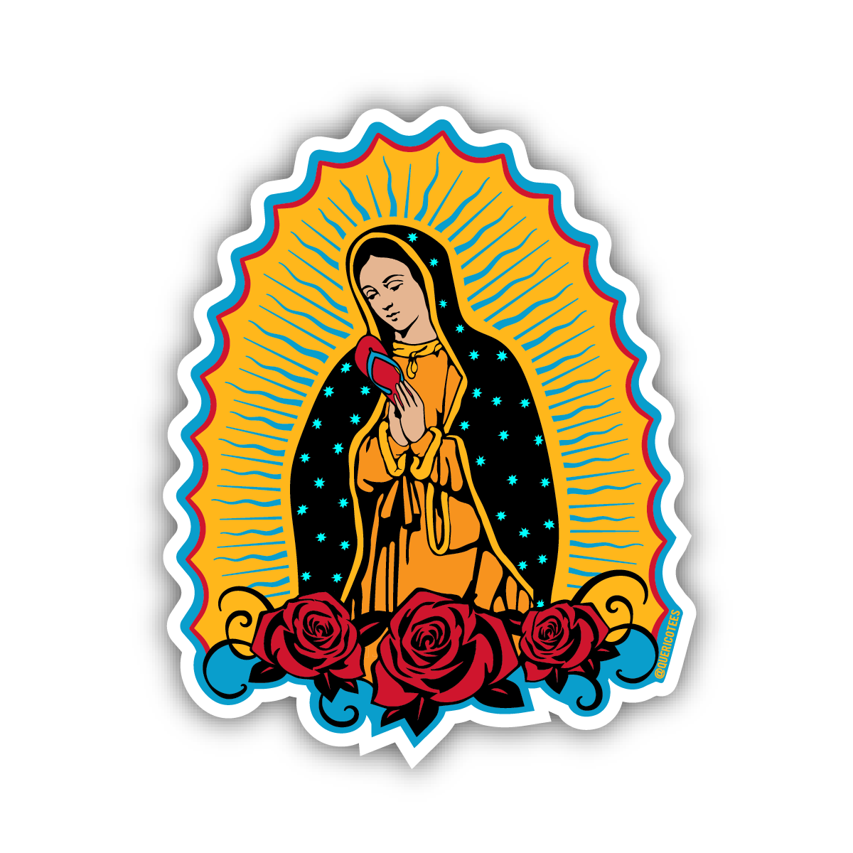 Que Rico T-Shirt Co. - La Chancla de Guadalupe Sticker