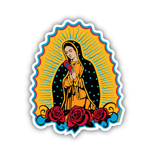 Que Rico T-Shirt Co. - La Chancla de Guadalupe Sticker