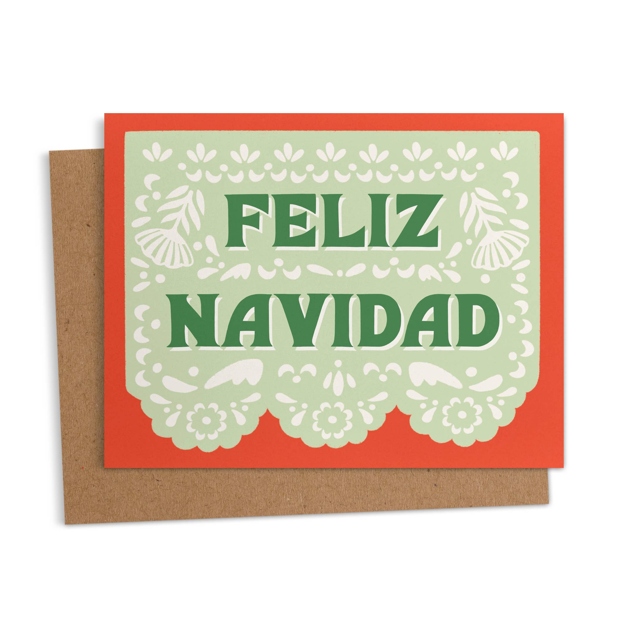 Ana Peake - Feliz Navidad Papel Picado Spanish Christmas Greeting Card