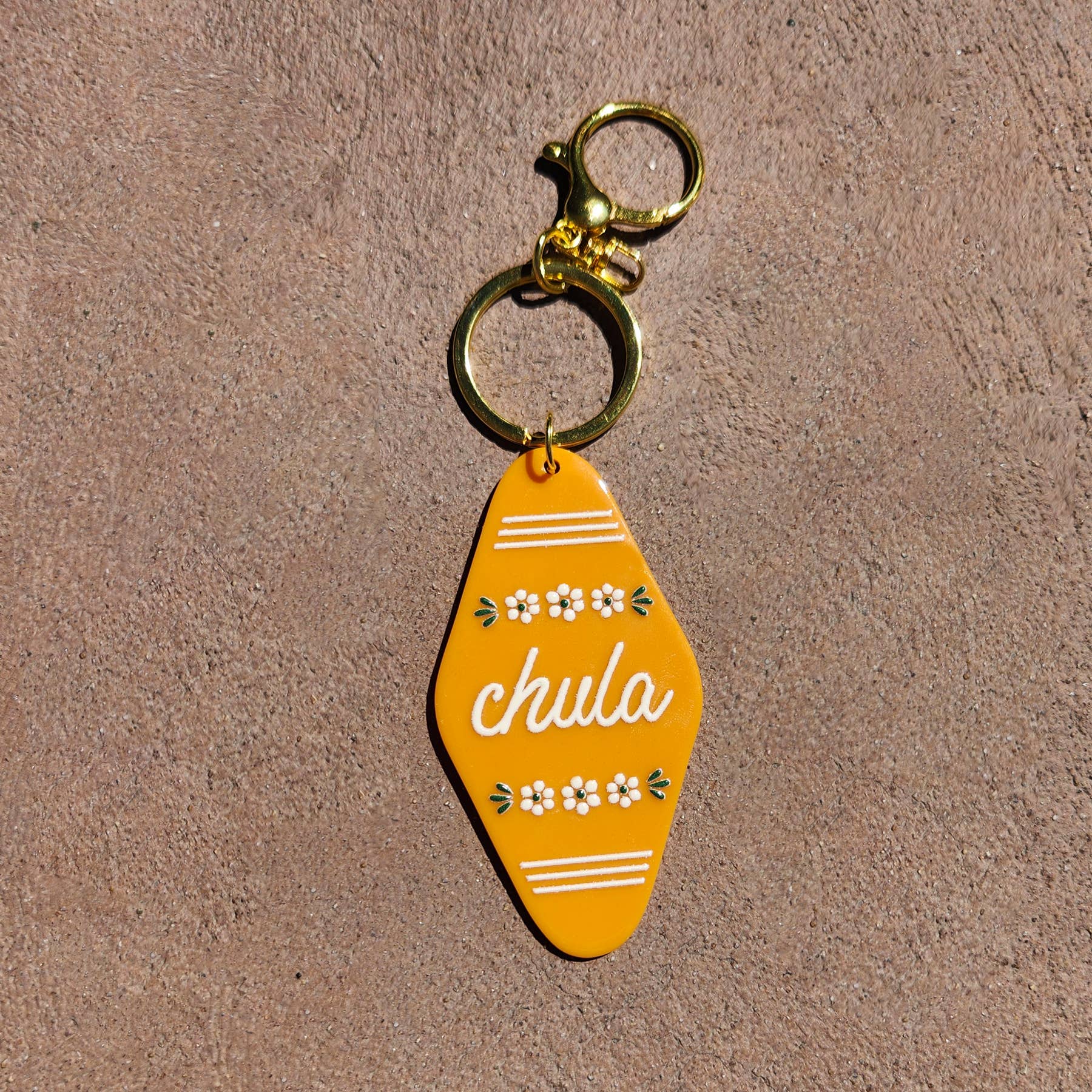 Erica Alfaro Designs - Chula "Barro" Acrylic Motel Keychain