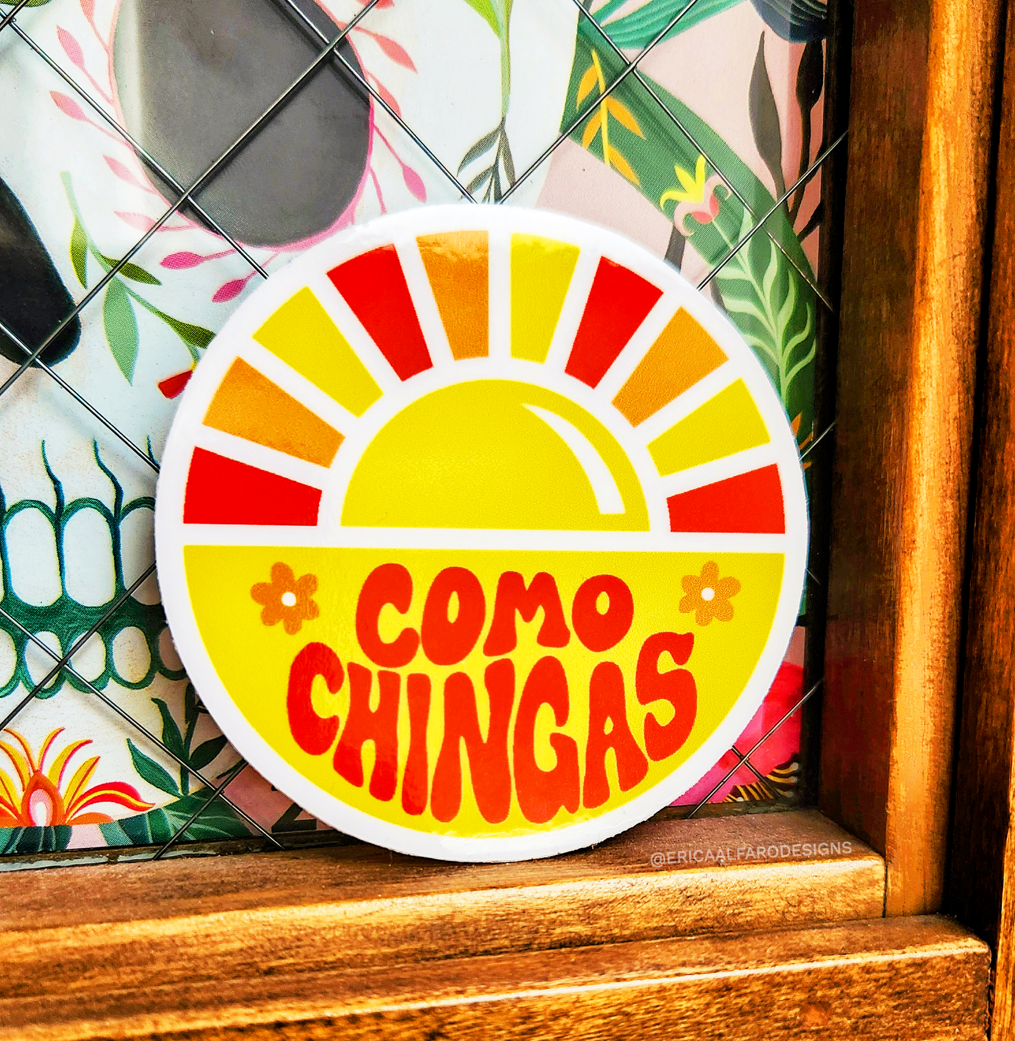 Erica Alfaro Designs - Como Chingas Retro Mexican Sticker