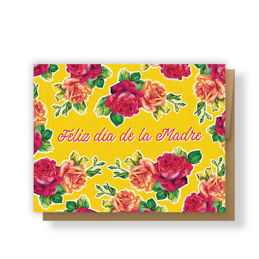 Erica Alfaro Designs - Feliz Dia De La Madre Rosas Greeting Card