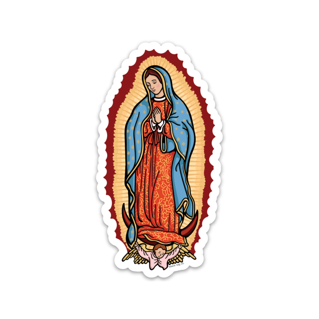 Blank Tag Co. Stickers - The Virgen de Guadalupe Sticker: 2.15x4 in