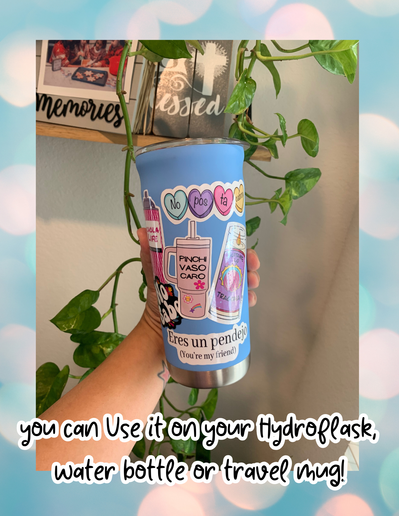 Lalatina Shop - Quiero tacos funny latinx sticker,laptop decals,water bottle