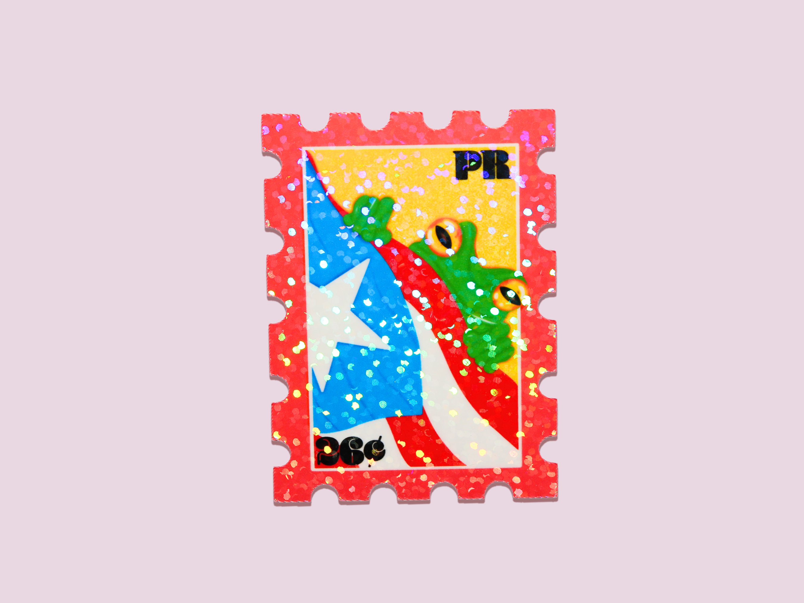 Espyz Studio - Puerto Rico Stamp Sticker - Coqui - Boricua Pride - Latina