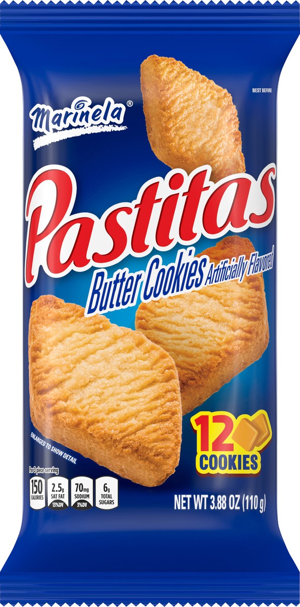Marinela- Pastitas, 3.88 oz, Pack of 12 Cookies
