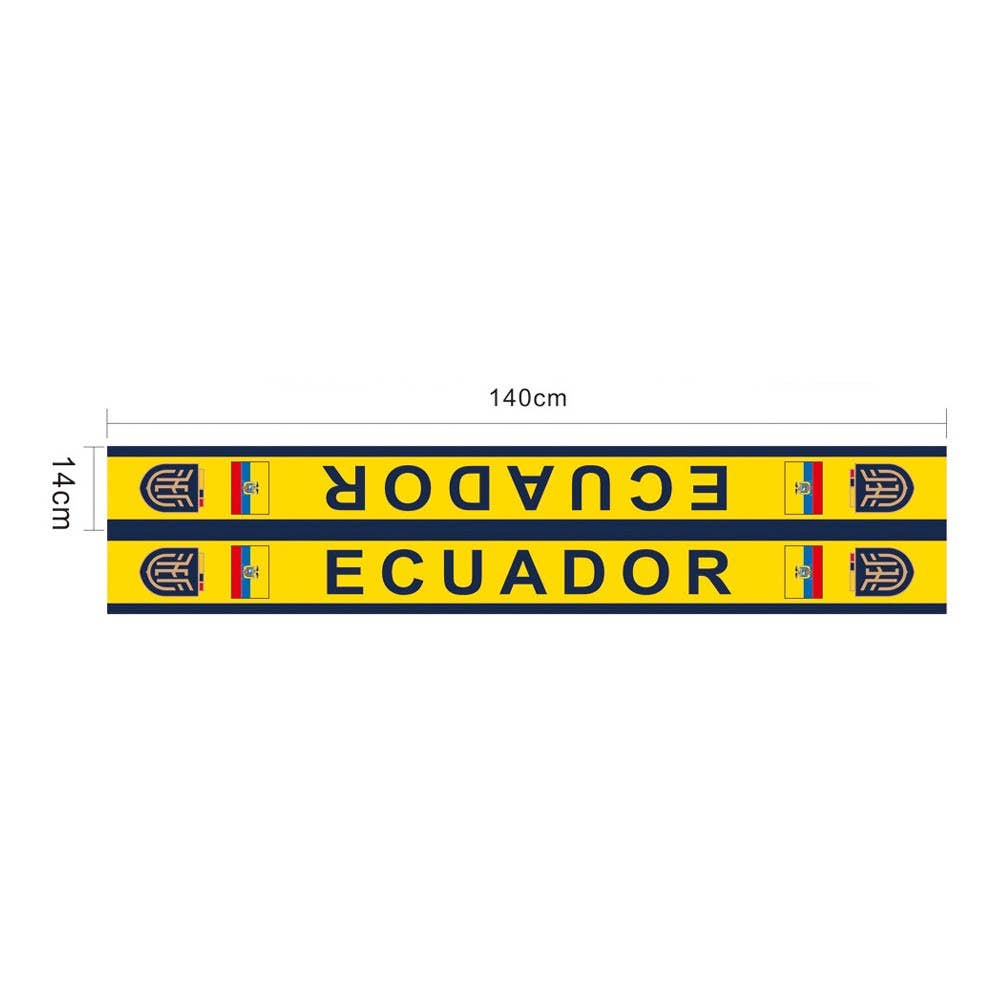 Ecuador National Team World Cup  Soccer Fan Fringe Scarf