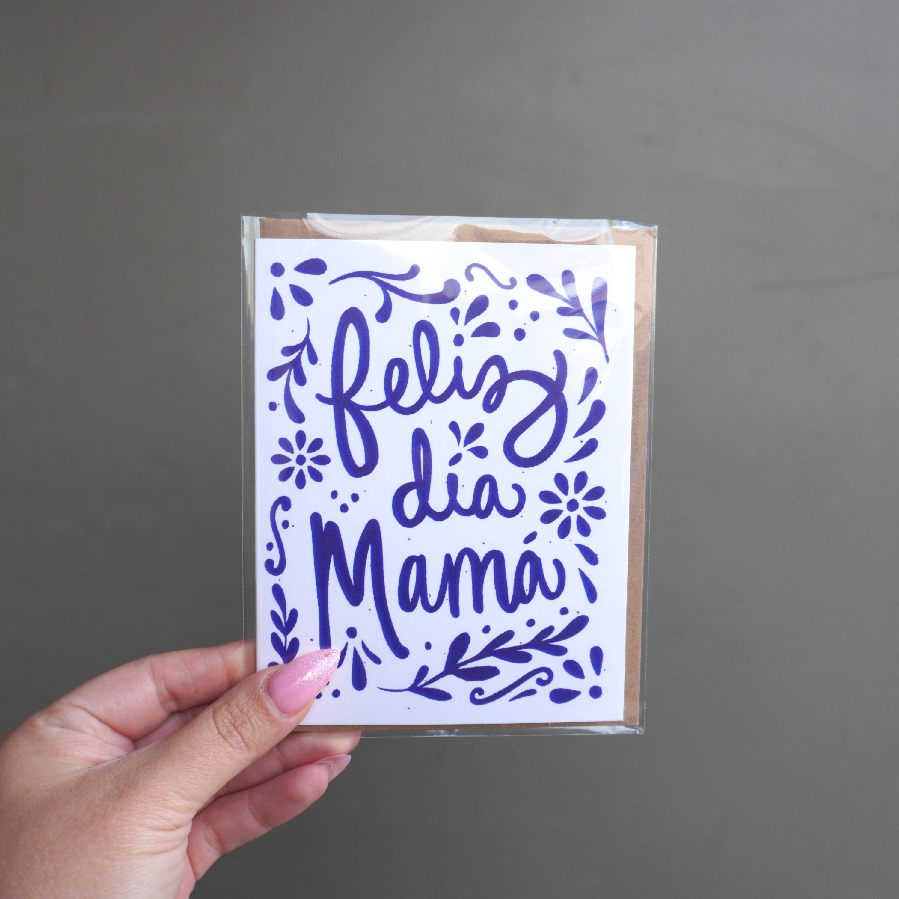 Erica Alfaro Designs - Feliz Dia Mamá A2 Greeting Card
