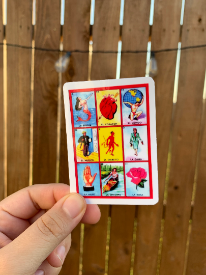 Lalatina Shop - Loteria card die cut sticker