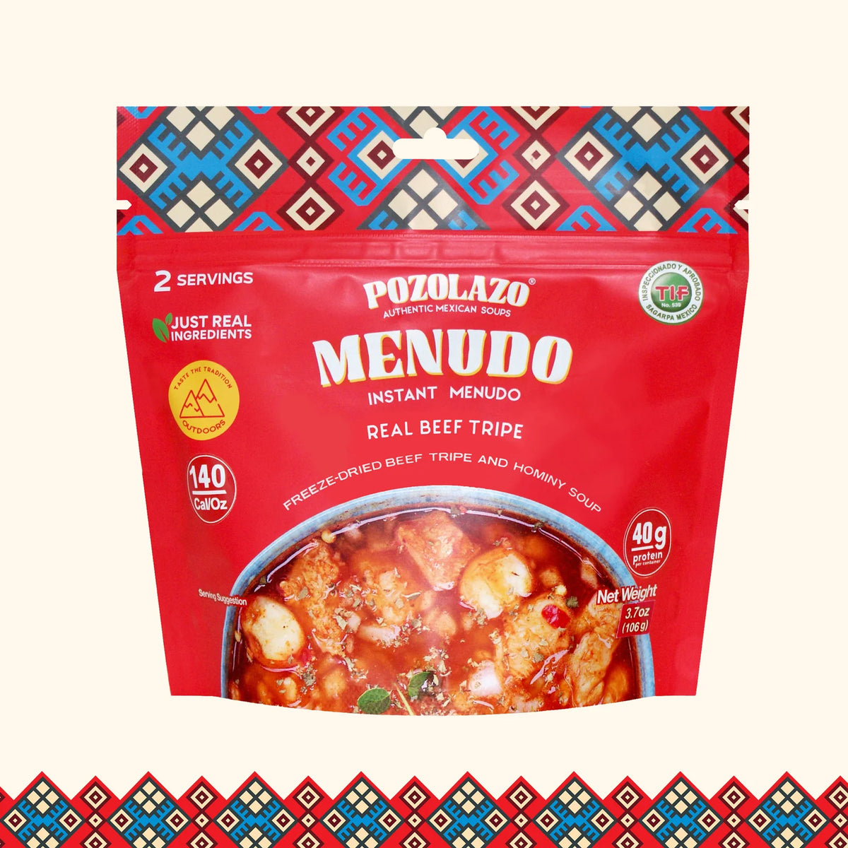 Pozolazo- Menudo Outdoor Pouch, 3.7 oz, Single Pack