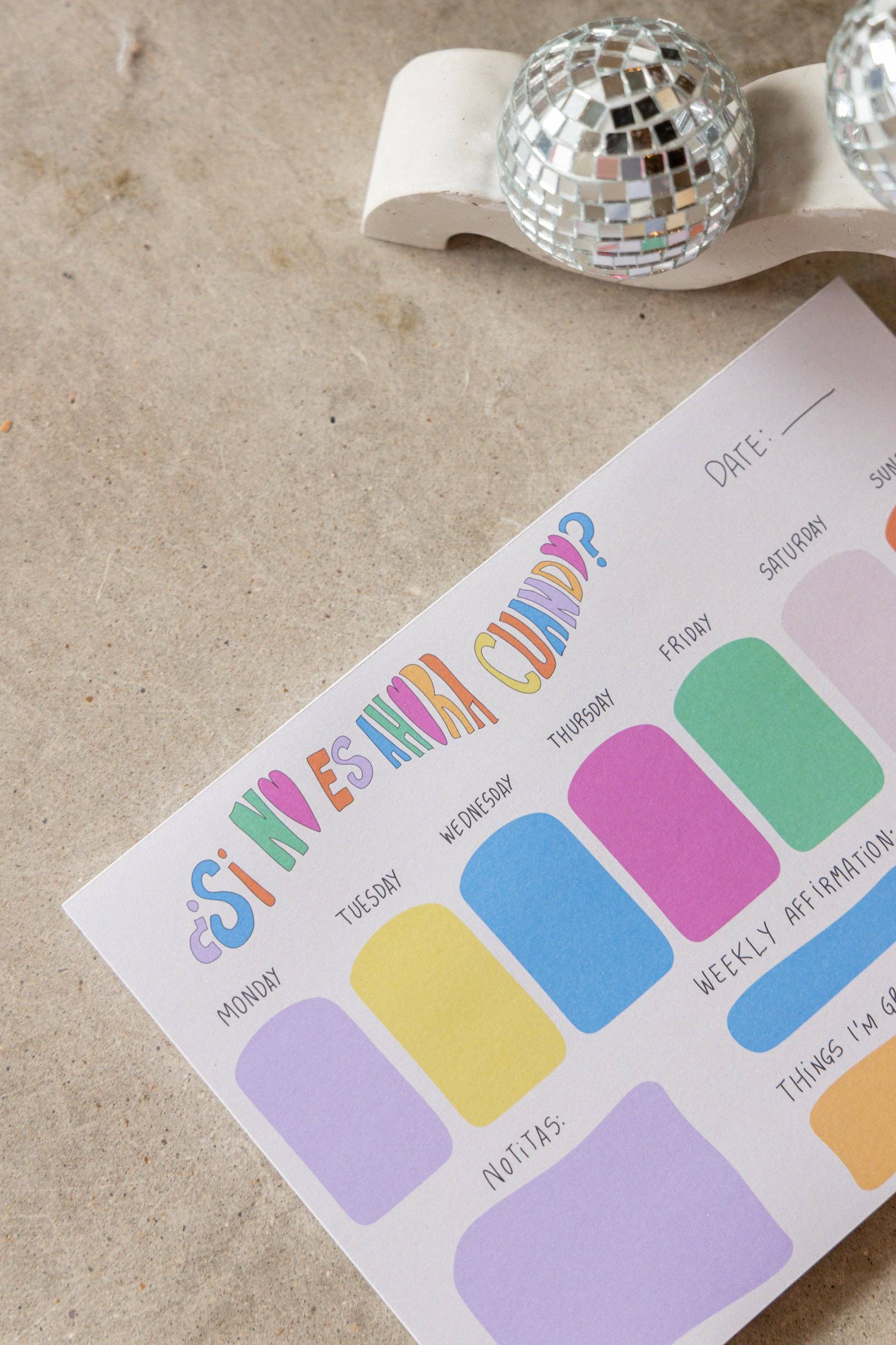 Jen Zeano Designs - Si No Ahora, Cuando? Notepad