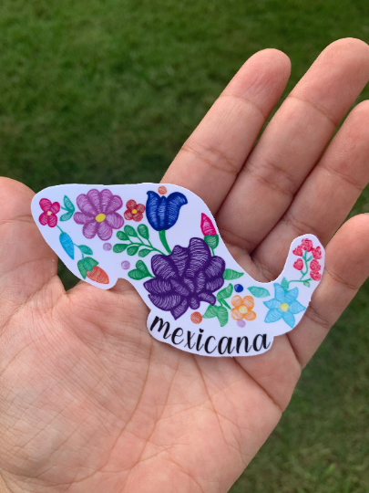Lalatina Shop - Mexicana die cut sticker, cute latinx sticker, laptop decals