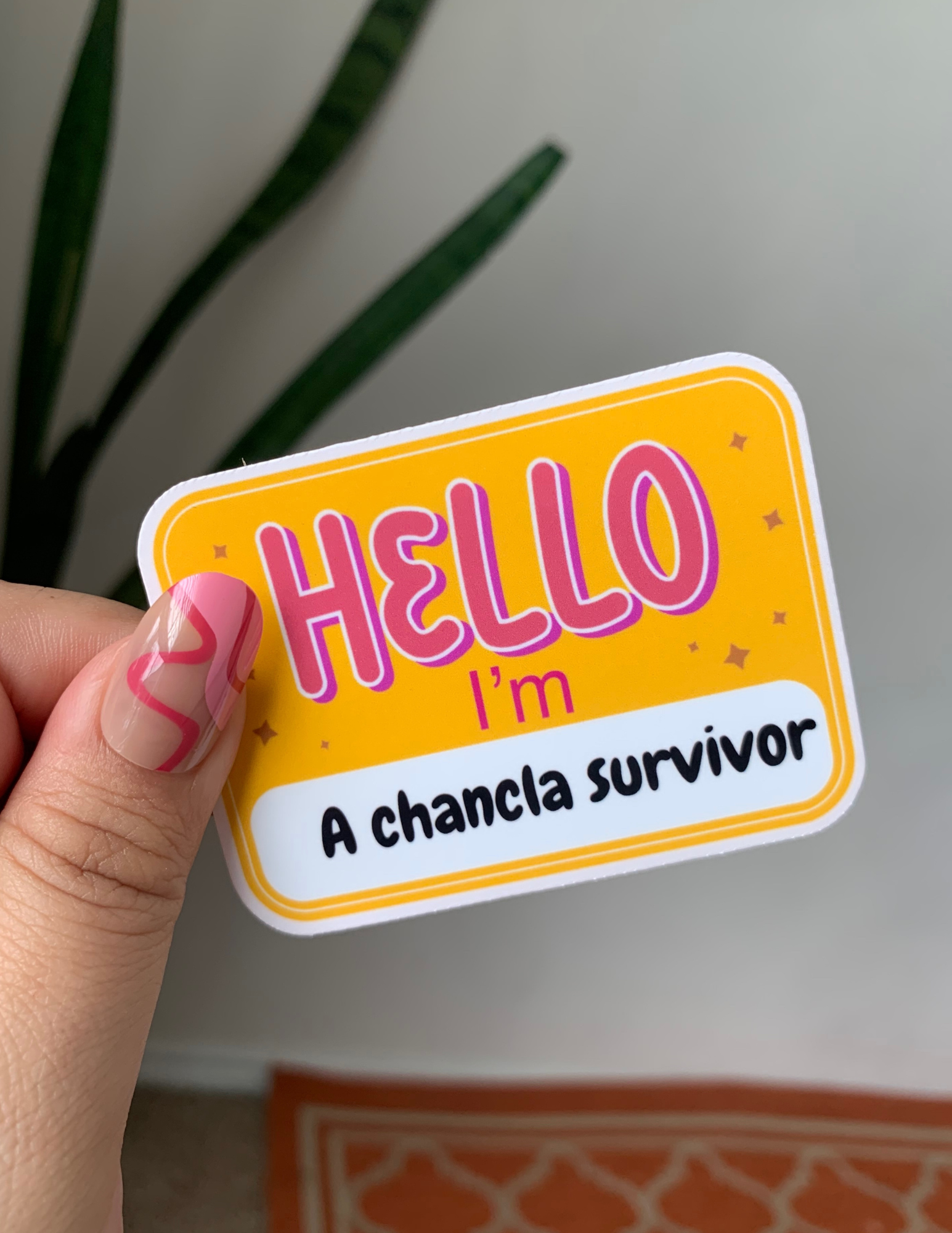 Lalatina Shop - Hello I'm a chancle survivor sticker