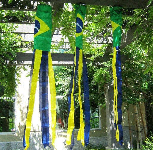 Brazil Super Shiny Poly 5ft Windsock