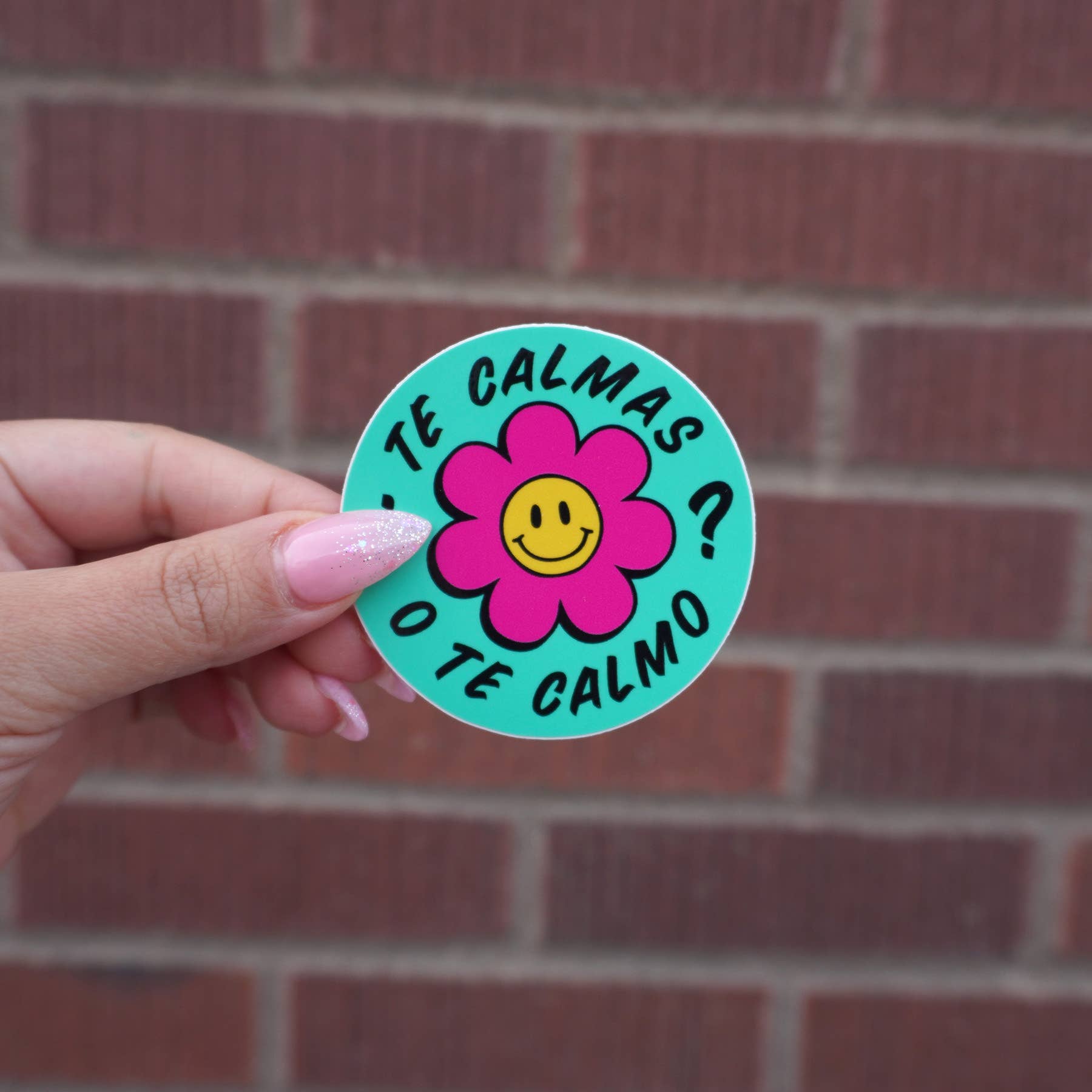 Erica Alfaro Designs - Te Calmas O Te Calmo Flower Vinyl Sticker