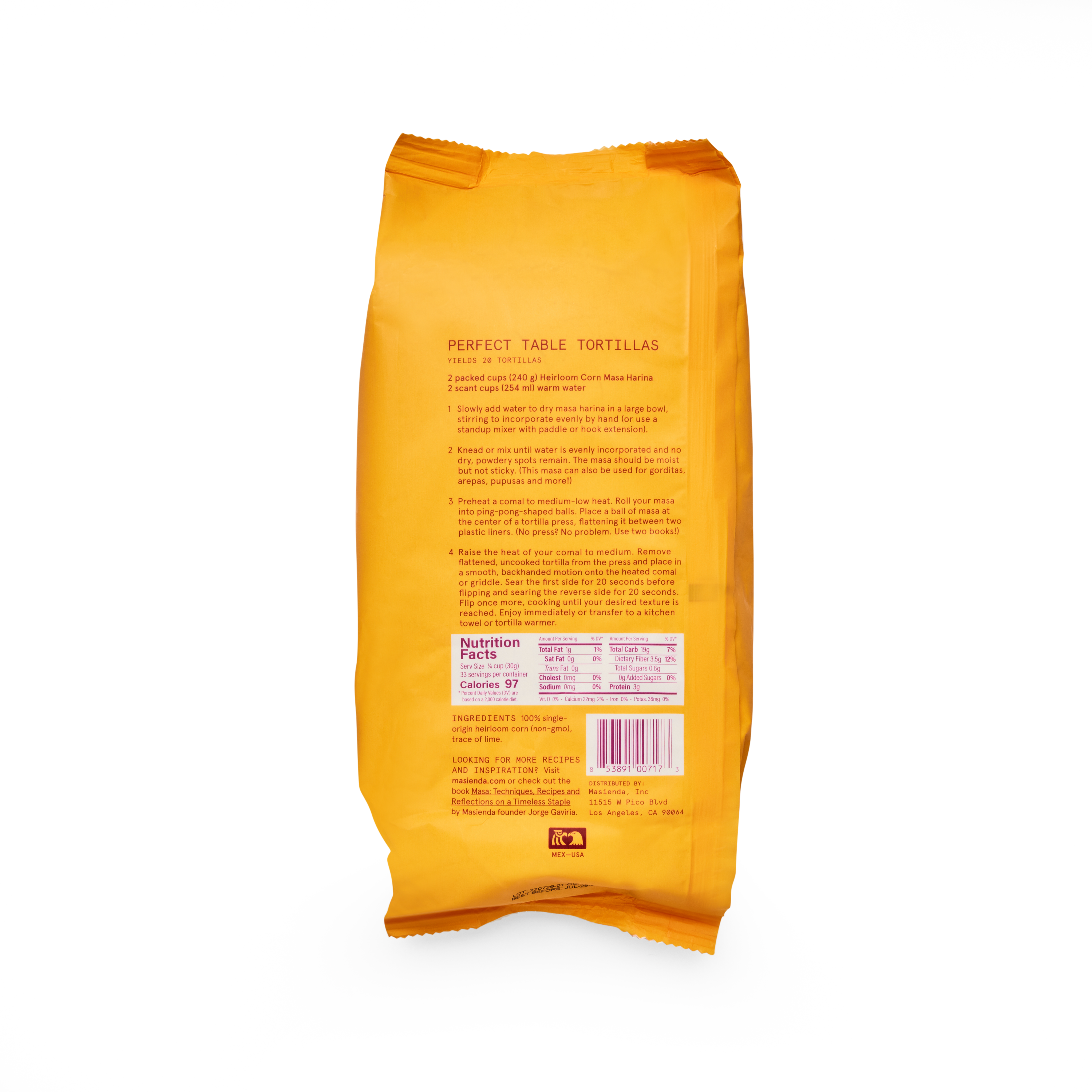 Masienda - Heirloom Yellow Corn Masa Harina