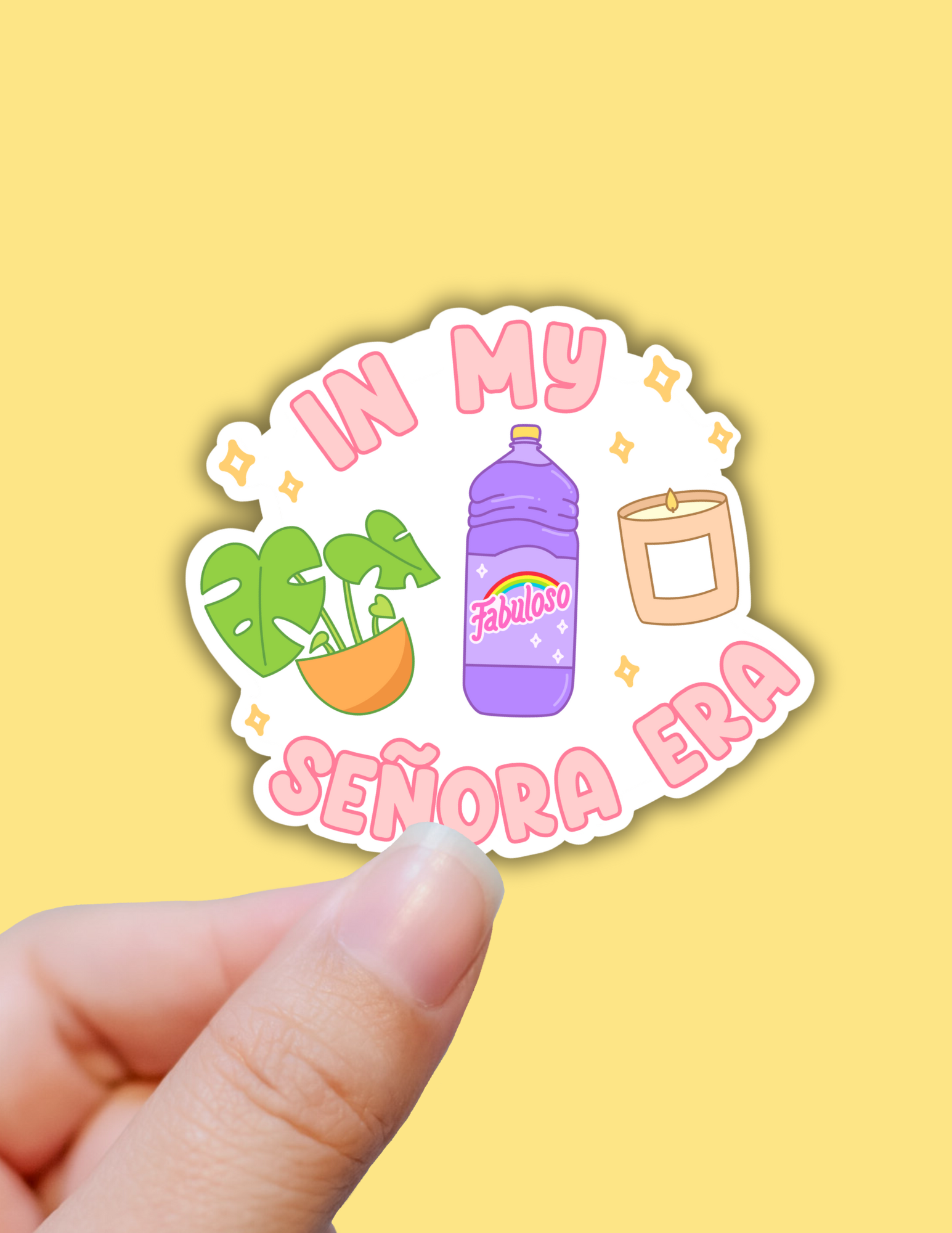 Lalatina Shop - In my senora era funny latina sticker, laptop decals