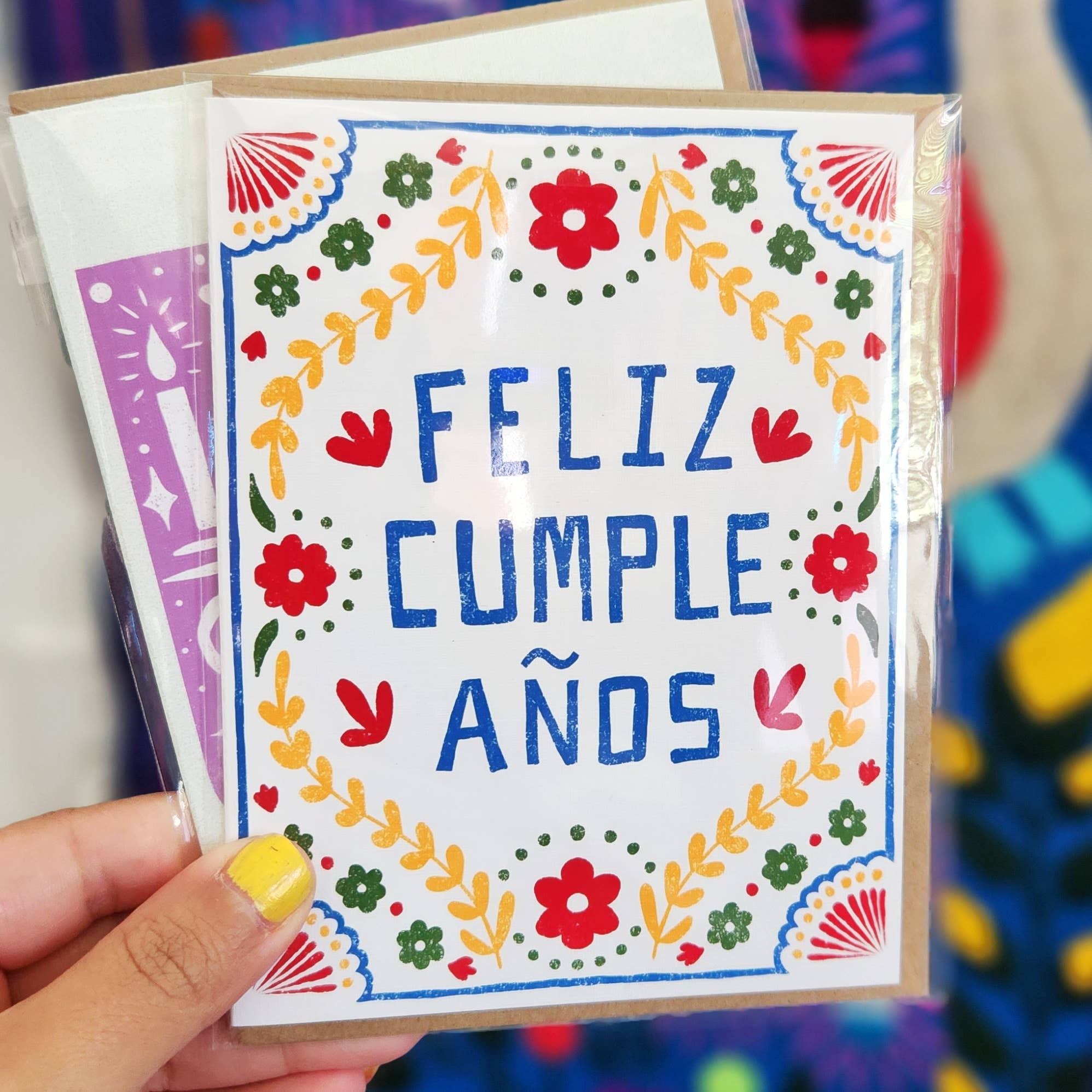 Erica Alfaro Designs - Feliz Cumple Años Floral Greeting Card