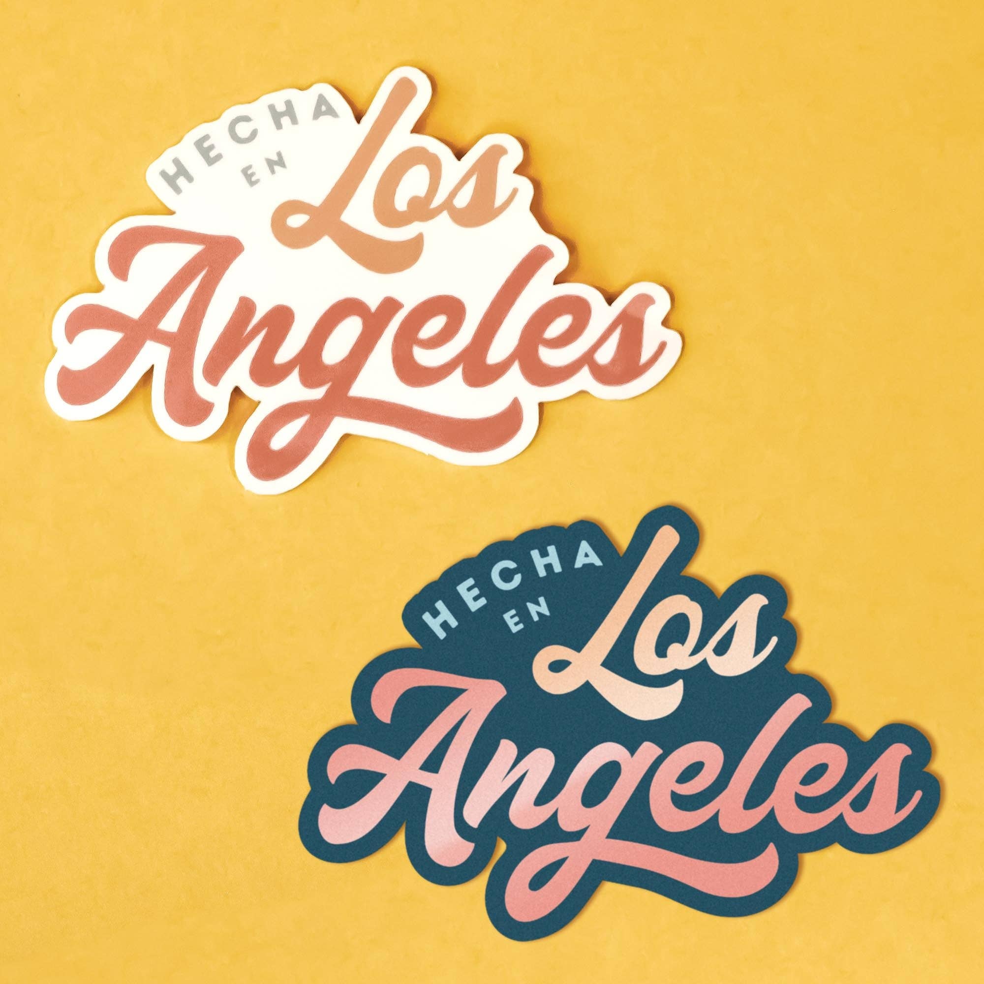 Quiero Prints - Hecha En Los Angeles Sticker: Dark