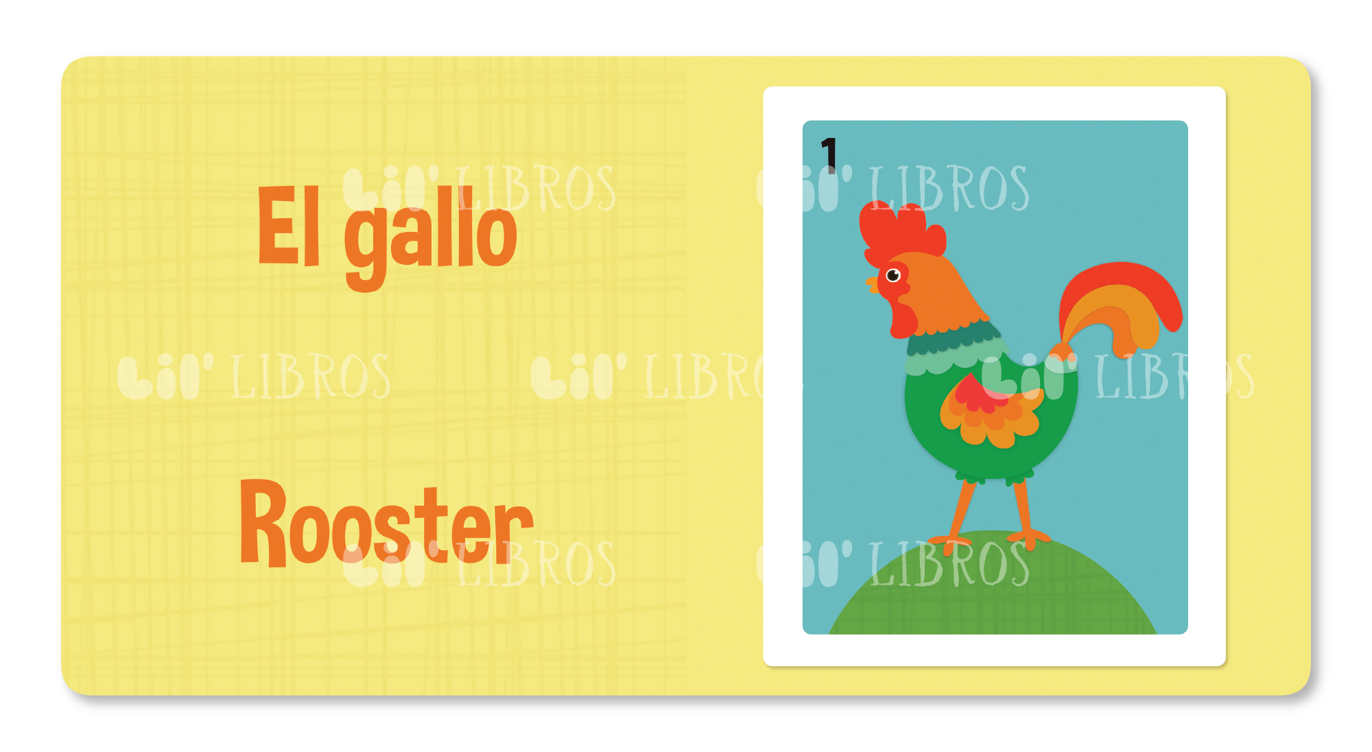 Lil' Libros ~ Bilingual Children's Books & Games - Loteria: First Words / Primeras palabras (Bilingual: English and Spanish)