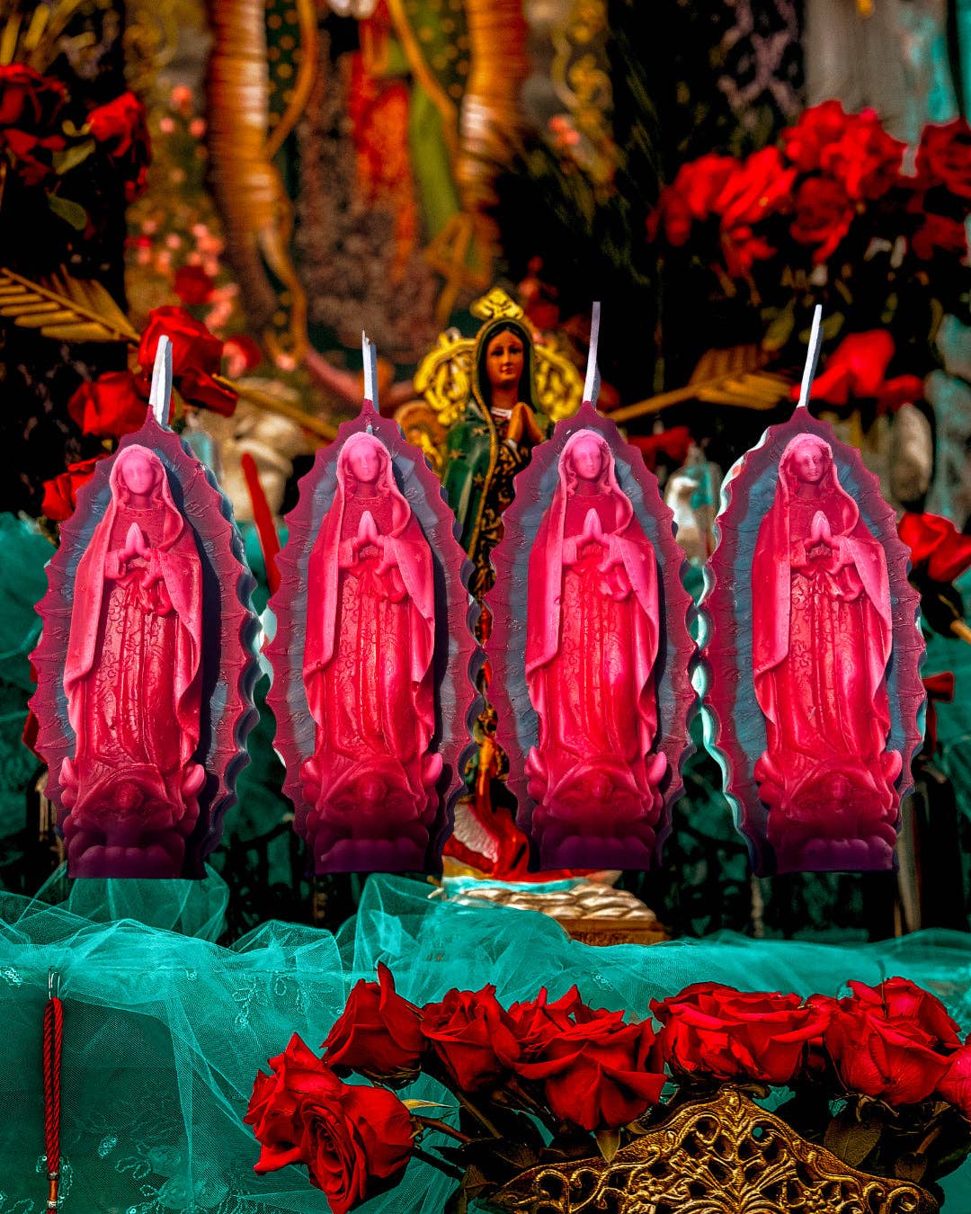Beladoce Botanicals - 3 Color Our Lady of Guadalupe Candle