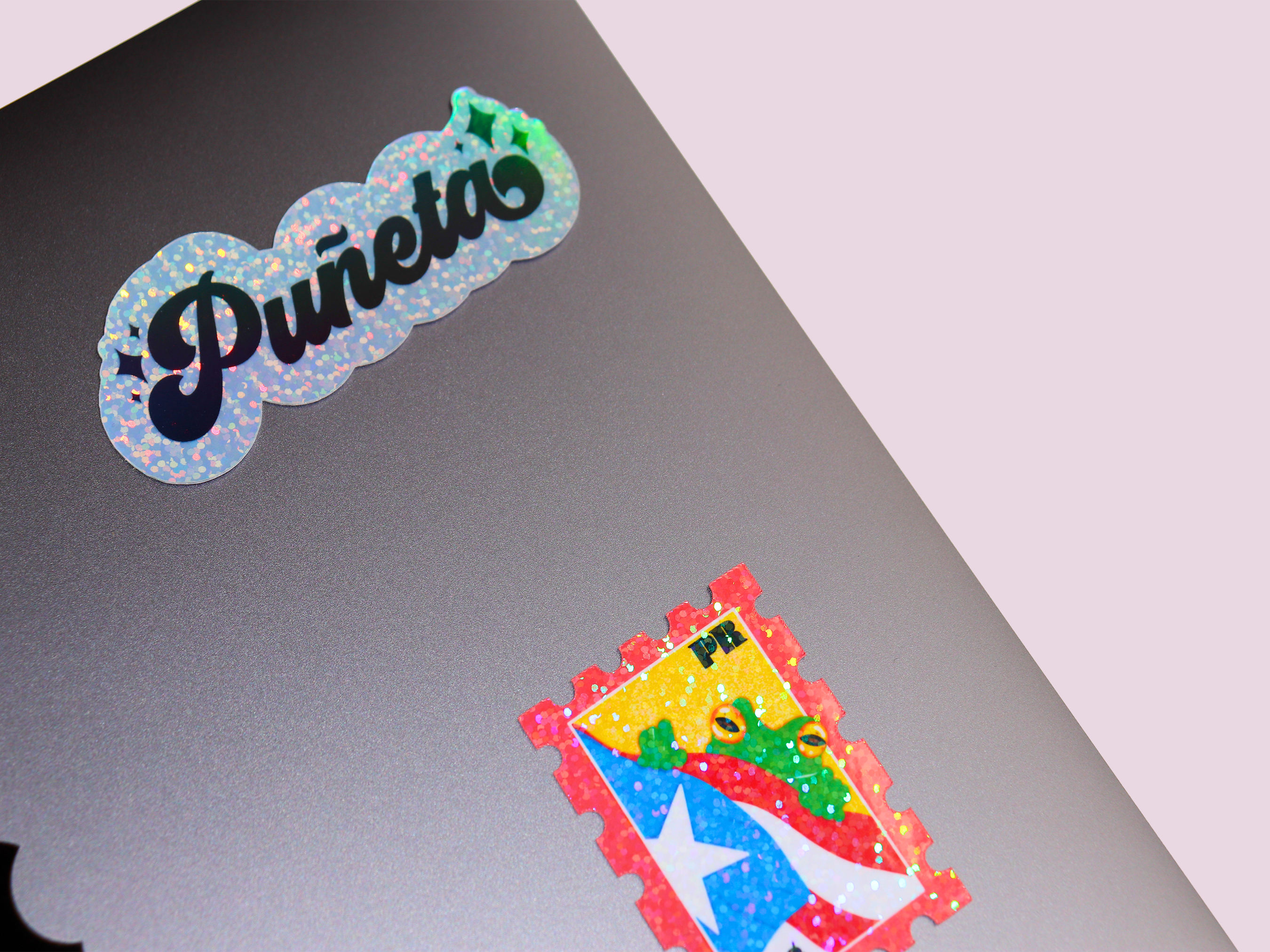 Espyz Studio - Puñeta Holographic Sticker - Funny Spanish - Puerto Rican